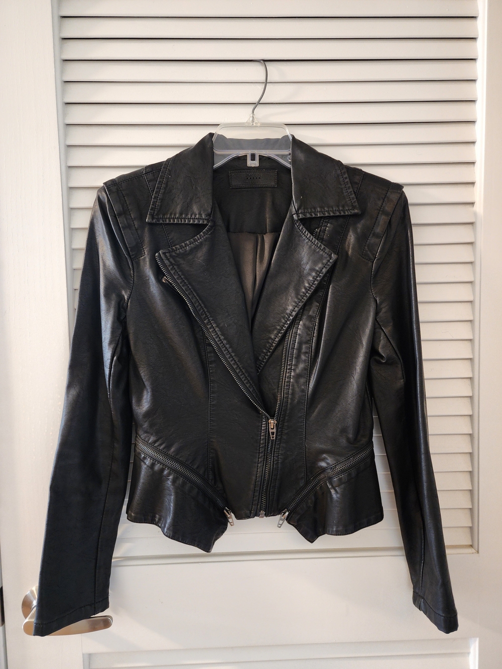 Blank NYC Black Vegan Leather Moto Jacket - Women's